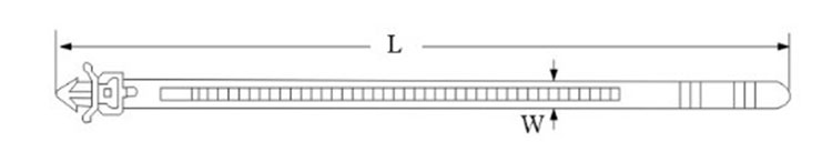 尼龍標(biāo)牌扎帶生產(chǎn)廠家_飛機(jī)頭式尼龍?jiān)鷰庑螆D